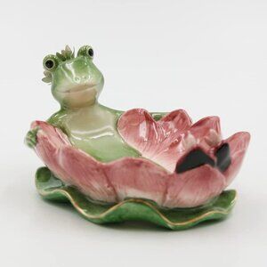 Ceramic Frog & Lily Pad Dish - Brand New in Box